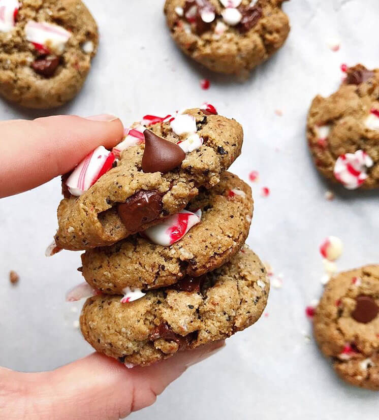 Peppermint Mocha Chocolate Chip Cookies